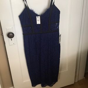 Navy blue and black dress